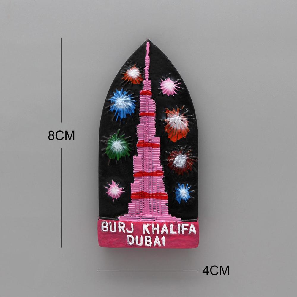 Fridge Magnets Barcelona Mosaic Burj Khalifa Dubai Golden Myanmar Prague San Diego San Marino Thai Mermaid Home Decoration Gifts