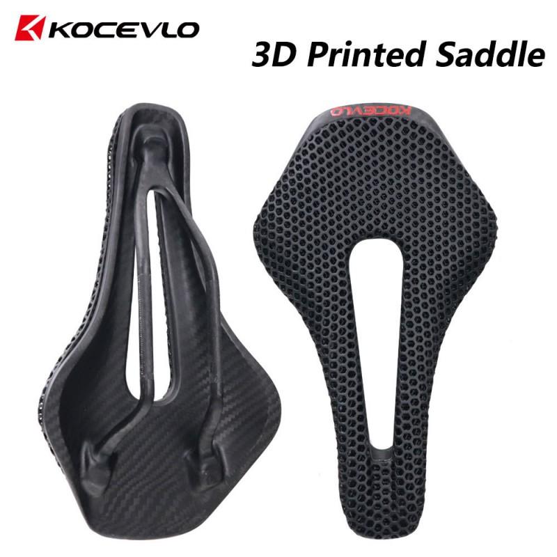 PRO 3D Printed Bike Saddle Carbon Fiber Honeycomb Cushion Mountain Road Bicycle