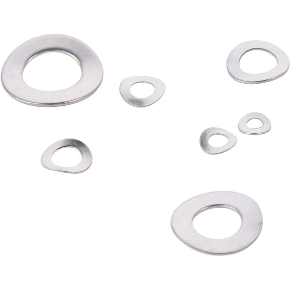 295Pcs 7 Sizes Curved Washers Kit 304 Stainless Steel Gasket Assortment Electrical Connections