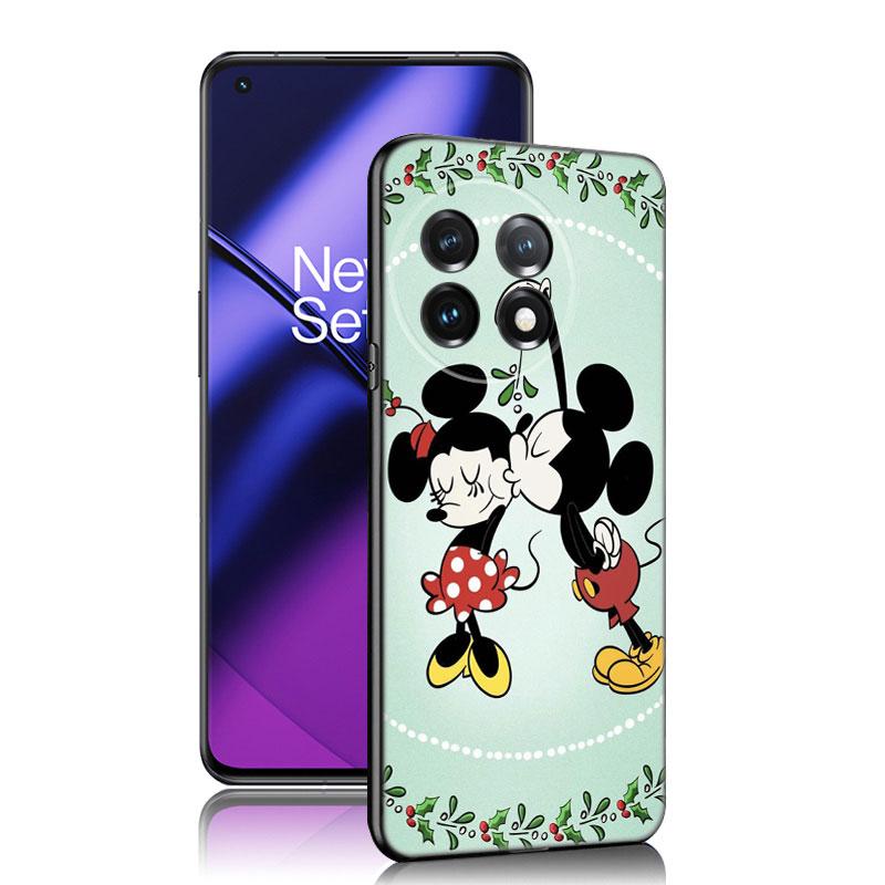 Черный силиконовый чехол для телефона Mickey Minnie для OnePlus 9R 10R 11R 12R ACE 2 Pro 2V 3V Nord CE 2 3 Lite 4 N10 N20 N30 SE 5G