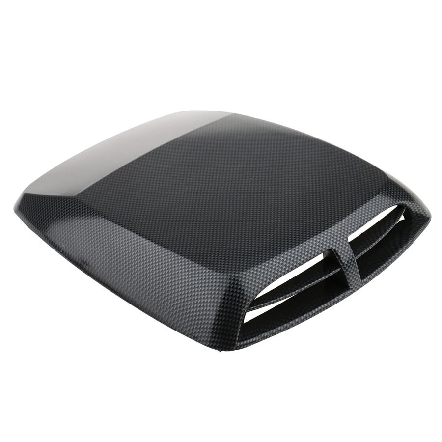 1PC Universal Carbon Fiber Car Accessories Decorative Air Flow Intake Hood Scoop Vent Bonnet Cover