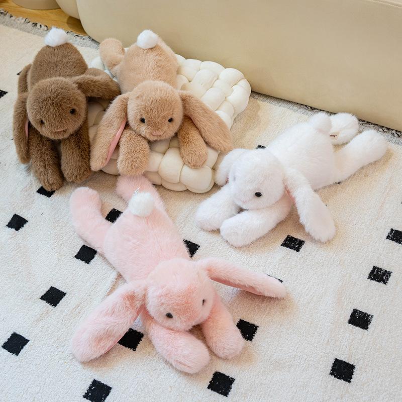 45cm Cute Loppy Eared Rabbit Plush Doll Kawaii Soft Plush Bunny Rabbit Plush Toys Stuffed Animal Pillow Appease Toy Kids Gifts