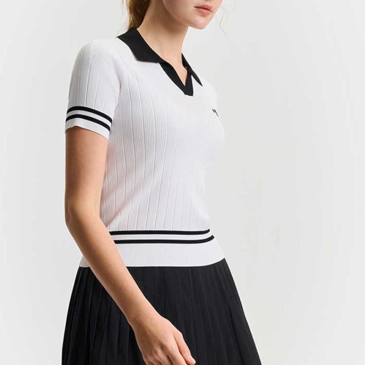 Fila Атлетика Теннис Серия Модный Удобный Универсальный Трикотажный Топ с Коротким Рукавом Женские топы Нефритово-Белый A11W523405F-WT