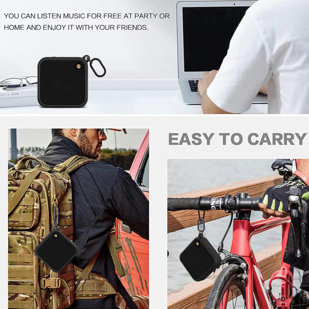 Защитный чехол для динамика от падения, портативный защитный рукав, силиконовый противоударный с металлическим крючком для Marshall Willen