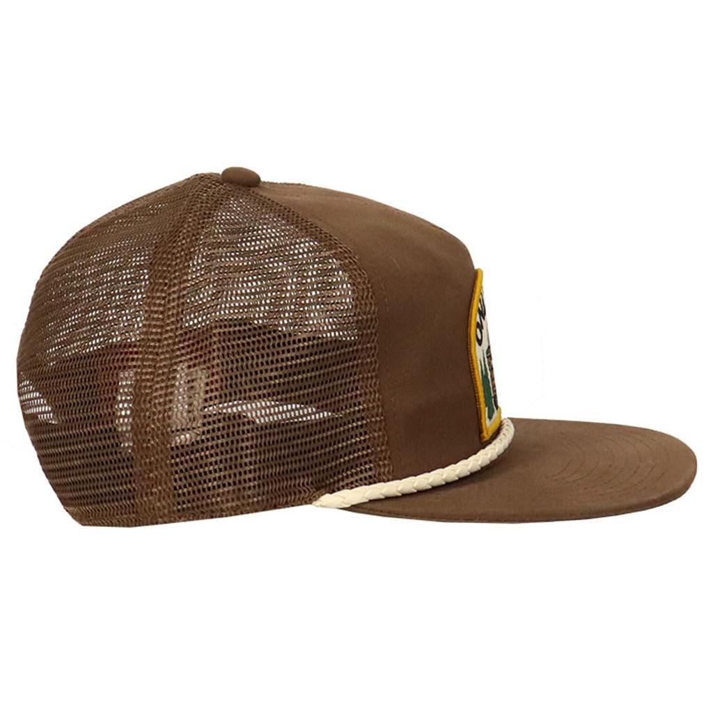 Сетчатая кепка Wyatt Logo Hat Cap Trucker Unisex Snapback Retro Patch Smokey Bear Brown [American Needle] Мужская женская