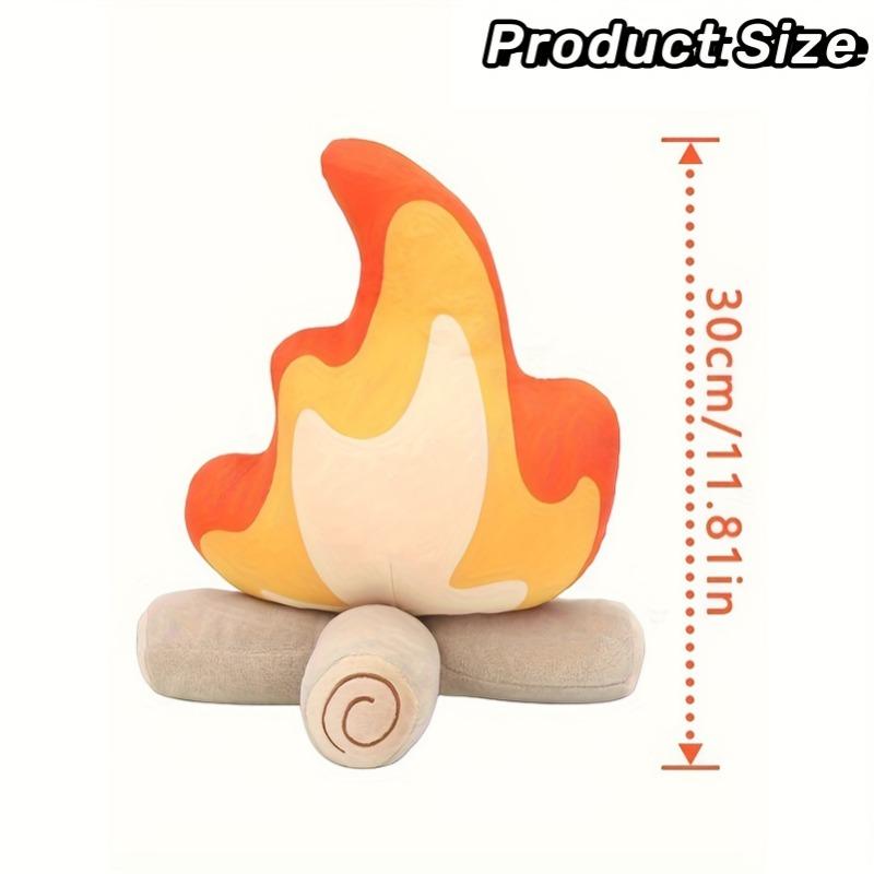 30cm simulated campfire plush toy, soft fabric. Cute decor and holiday gift for home & camping.