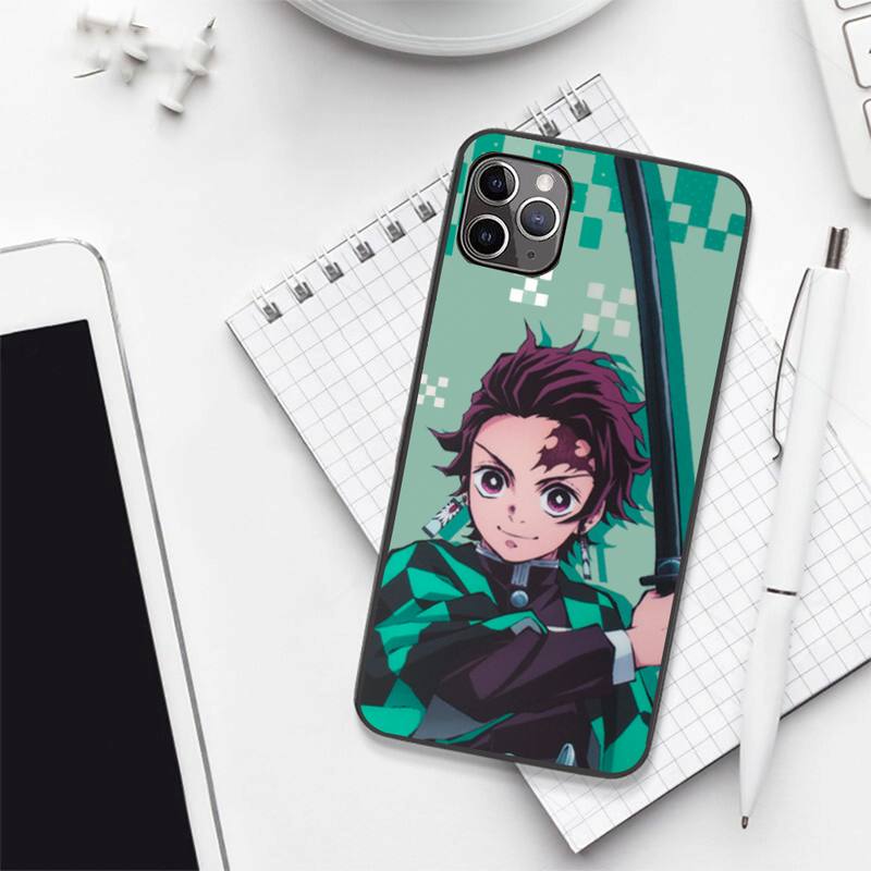 Чехол для телефона Demon Slayer Blade с комиксами и открытками для iPhone 11 12 13 pro XS MAX 8 7 Plus X SE 2020 XR