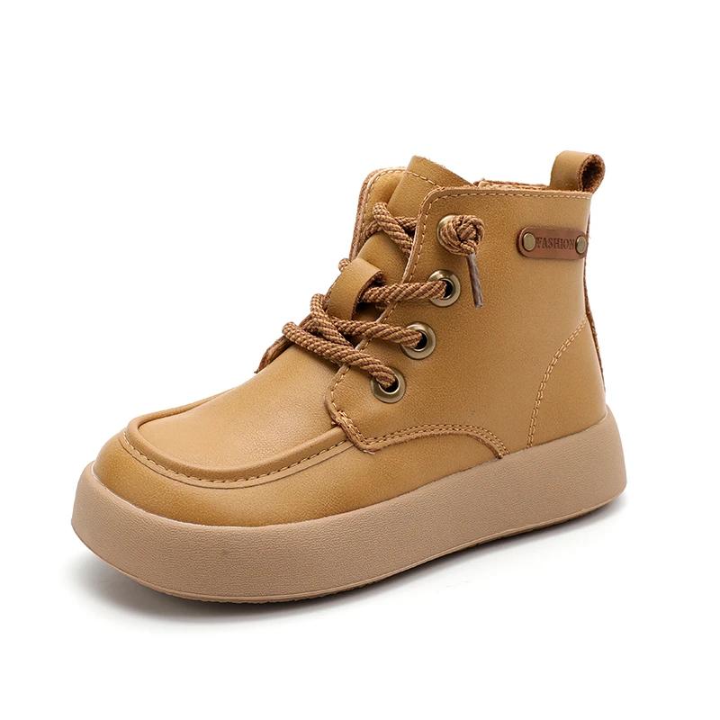 New Luxury Children Winter Boy Shoes Warm Cotton Sports Tennis Shoes Fashion Kids Waterproof Plush Snow Boots for Boy/Girls