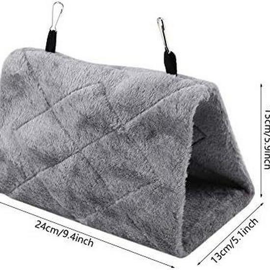 Треугольное гнездо для птиц Фланелевая кровать для питомца - Теплое зимнее хлопковое гнездо