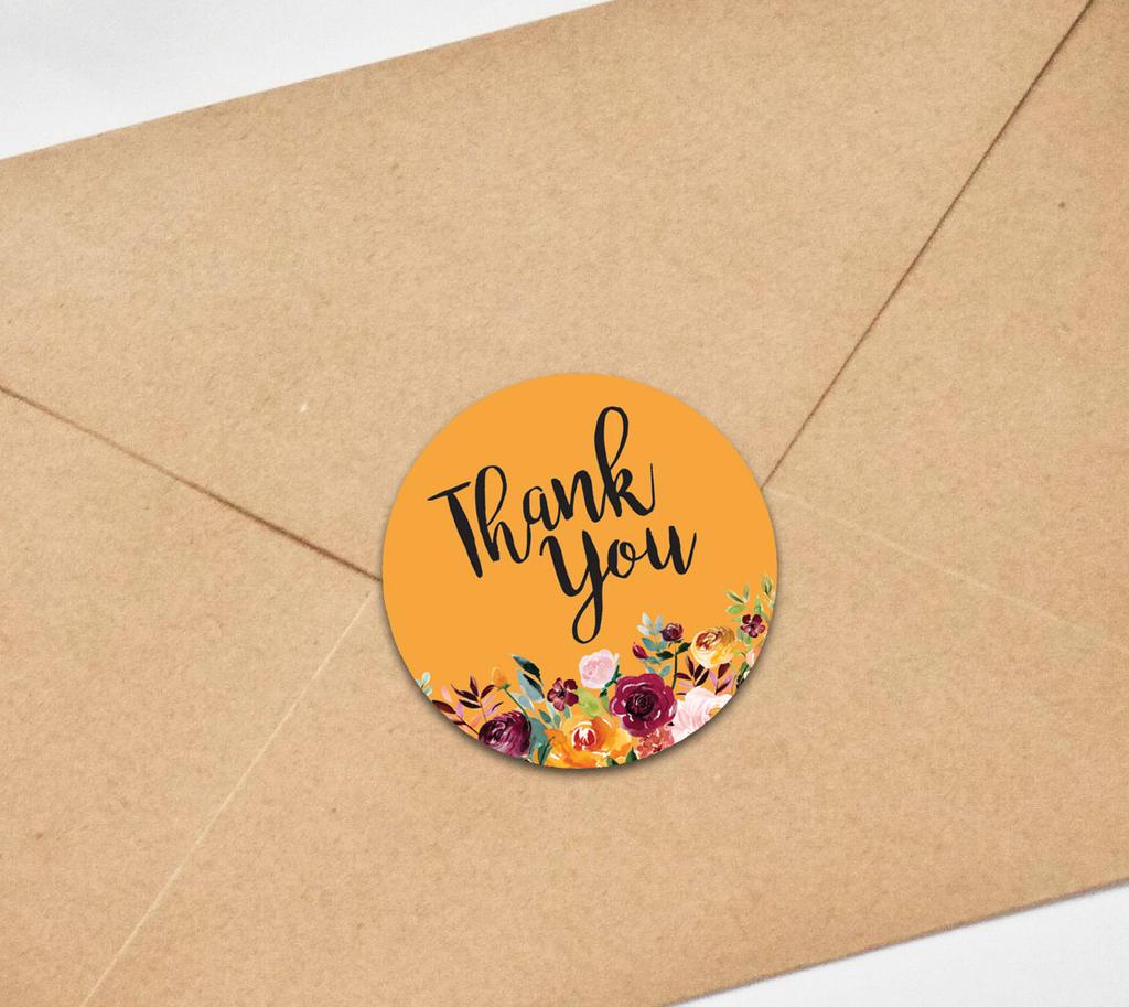 Darling Souvenir ботаническая цветочная рамка 1,6 дюйма фуксия розовая круглая нестандартная благодарность наклейки-45