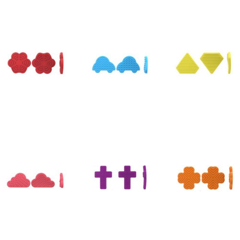 6 шт./набор текстурированных детских сенсорных камней, расслабляющих текстурированных камней для беспокойства, рождественский подарок