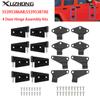 55395386AB 4 дверных шарнирных монтажных комплекта для 2007-2018 Jeep JK Jeep Wrangler внутри и снаружи 55395384AE 55395386AC 55395393AD