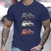 Three-Tone Mini Cars T-Shirt,Soft Breathable & Fade-Resistant, Classic Fit for Daily Casual Wear