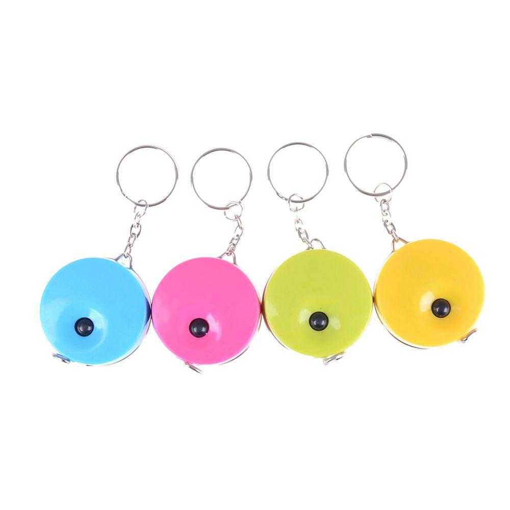 Retractable Measurement Candy Color 150cm/60 Inch Tape Measure Measuring Tool Keychain Soft Ruler