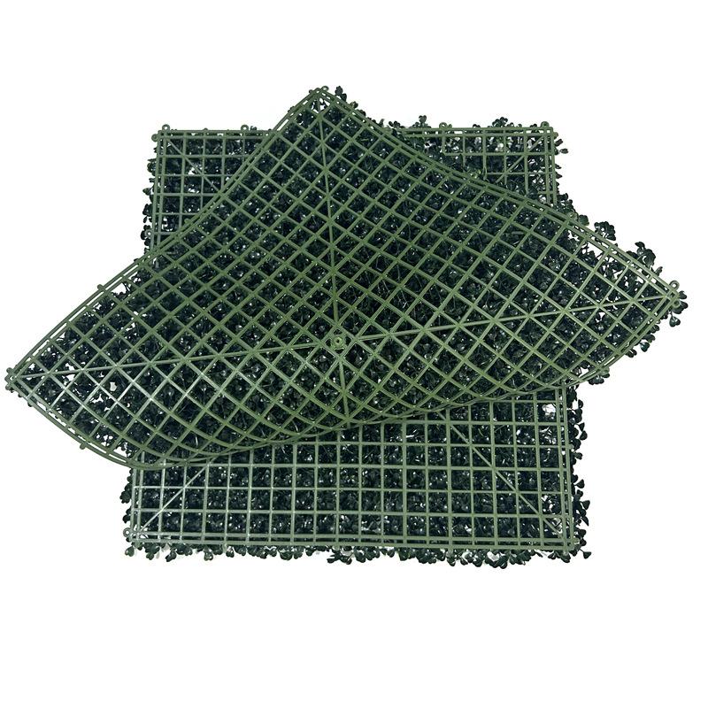 Защита от солнца Миланская стена из растений Уличная инженерная пластиковая искусственная лужайка Зеленое украшение Искусственный фон Стена