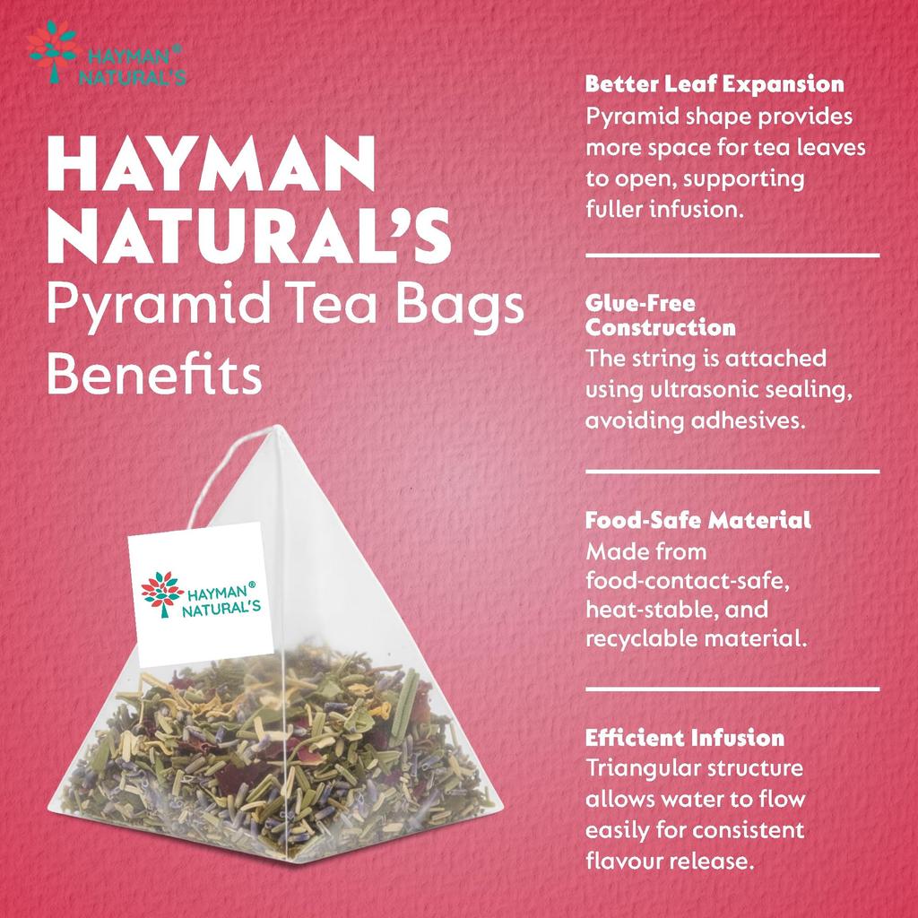 Травяной чай Hayman Natural's для облегчения симптомов СПКЯ и ПКО - 30 пирамидок, Чай для гормонального баланса и женского здоровья