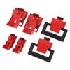6PCS Clamp On Circuit Breaker Tagout Device CB?07 CB?08 CB?09 3 Size Heat Resistant for Industry