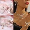 Necklace for Women French Super Fairy Earrings Beaded Bow Necklace Earrings Bracelet Set Beautiful Elegant Necklace for Her