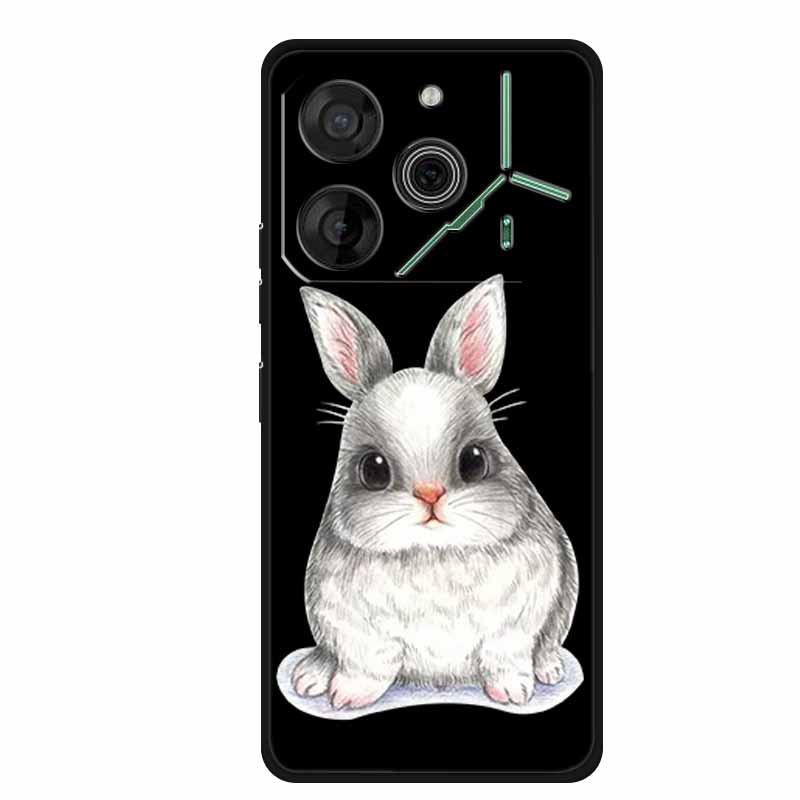Черный силиконовый чехол для телефона Tecno Pova 6 Pro, противоударный, мягкий чехол-бампер для Tecno Pova 6 Pro, задняя крышка-чехол Pova6 Pro, мультяшный