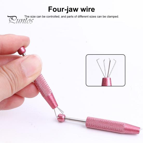 1/2/3 шт. инструмент для захвата ювелирных изделий, латунный алмазный пинцет с 4 когтями, портативный выдвижной захват для точной работы, ремонт ювелирных изделий своими руками