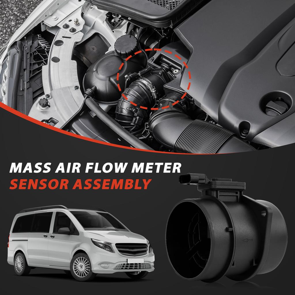 A6450900048 A6519050500,5WK98101 4 Pins MAF Mass Air Flow Meter Sensor For Mercedes-Benz W176 W245 W246 W205 W447 X253 Sprinter