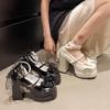 Night Club Platform Women Lolita Pumps Fashion Shallow High Heel Shoes 2025 Spring Autumn Ladies Outdoor Stripper Shoes