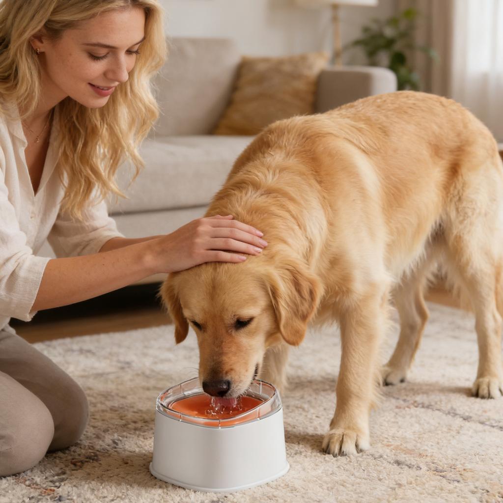 Dog Slow Food Bowl, Dog Bowl, Floating Water Bowl, Pet Moisture Mouth Bowl, Small And Medium-sized Dog Rice Bowl