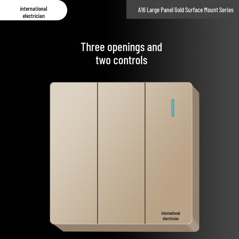 Сверхтонкая 16A накладная электрическая розетка с пятиконтактной настенной панелью для бытового использования и использования с кондиционером