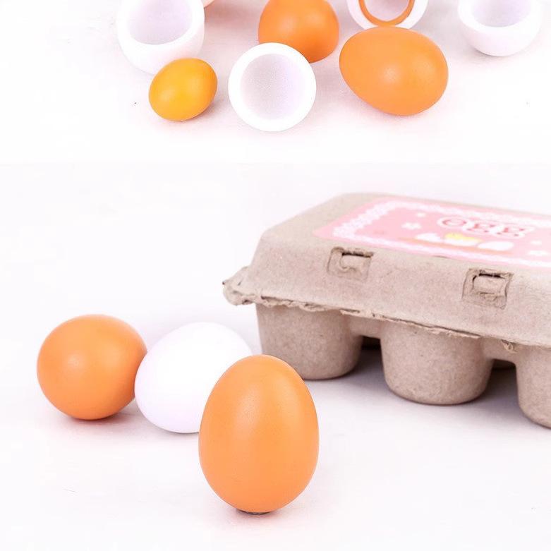 Деревянные яйца Утиные яйца Игрушка Семья Cheile Кухня Игрушки