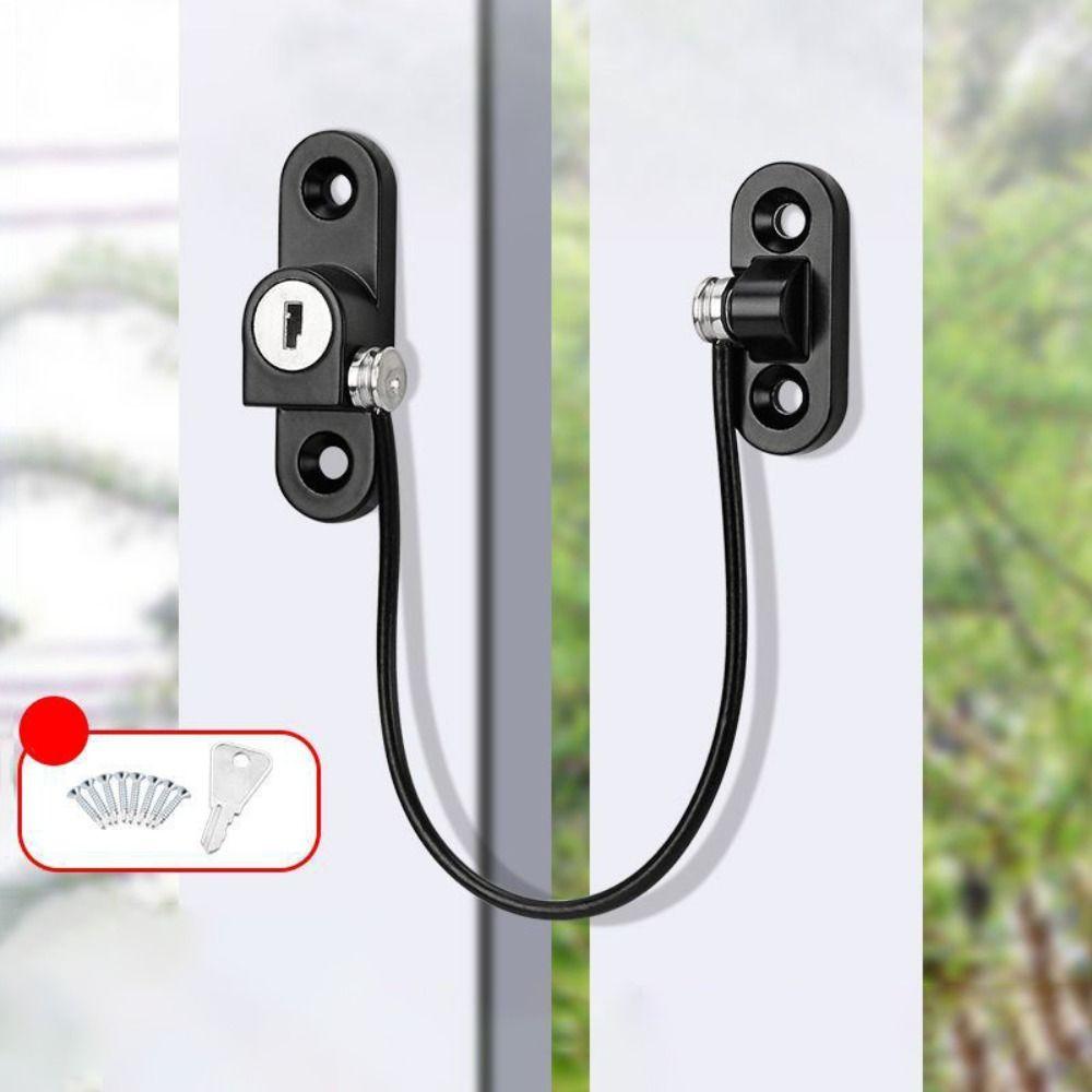 2 Pcs/Set Multifunctional Window Sliding Door Locks  Child Safety Protection