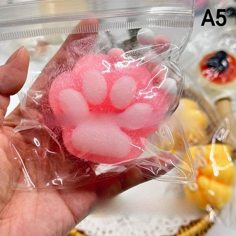 Милые игрушки-лапки для кошек Мягкие расслабляющие игрушки для кошек Щипающие лапки для кошек Забавный подарок Липкая декомпрессионная игрушка Медленно отскакивающая игрушка для кошек