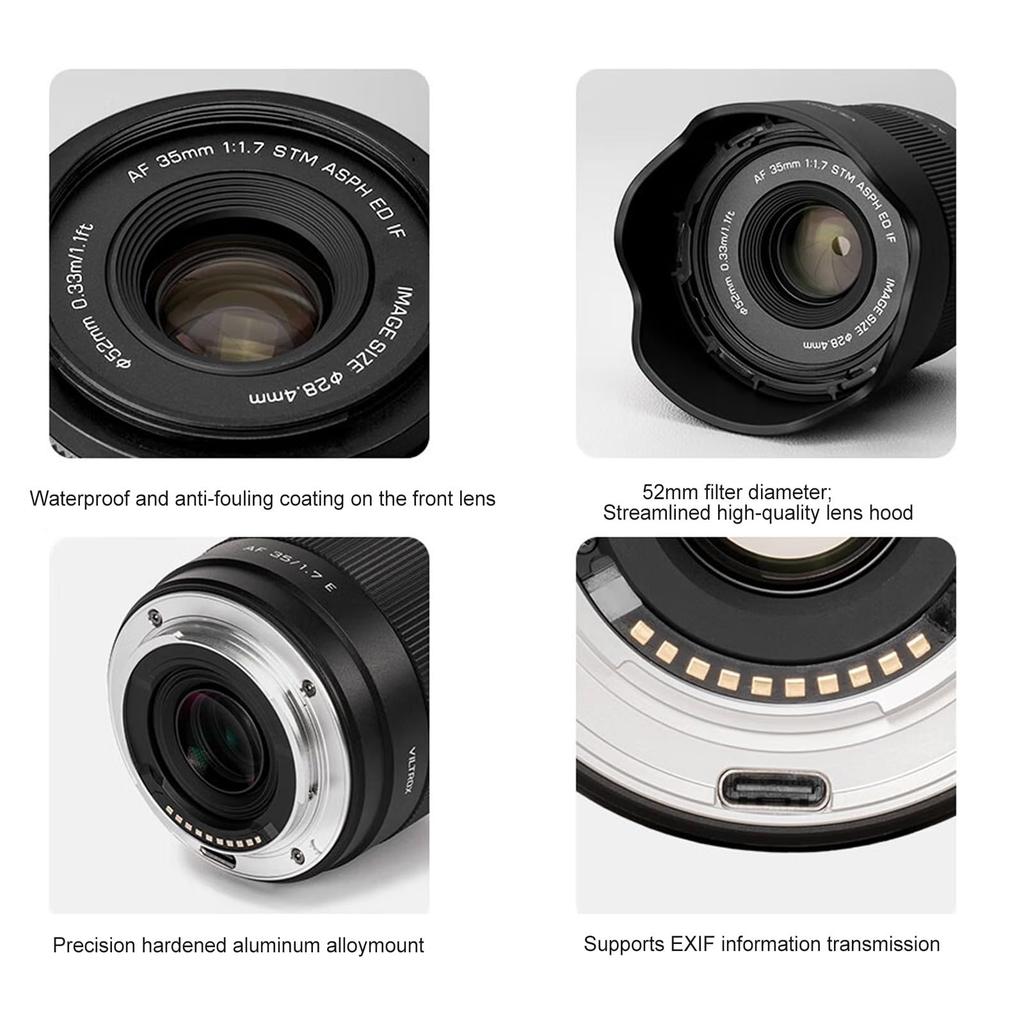 VILTROX 35mm Large Aperture STM Autofocus Prime Lens for Sony Camera FX3 A7C A7RII A7SII A7II A7RIII A7IV A7RIV A9 A1 ZVE1 A93 A6700 A6600 A6500 A6400