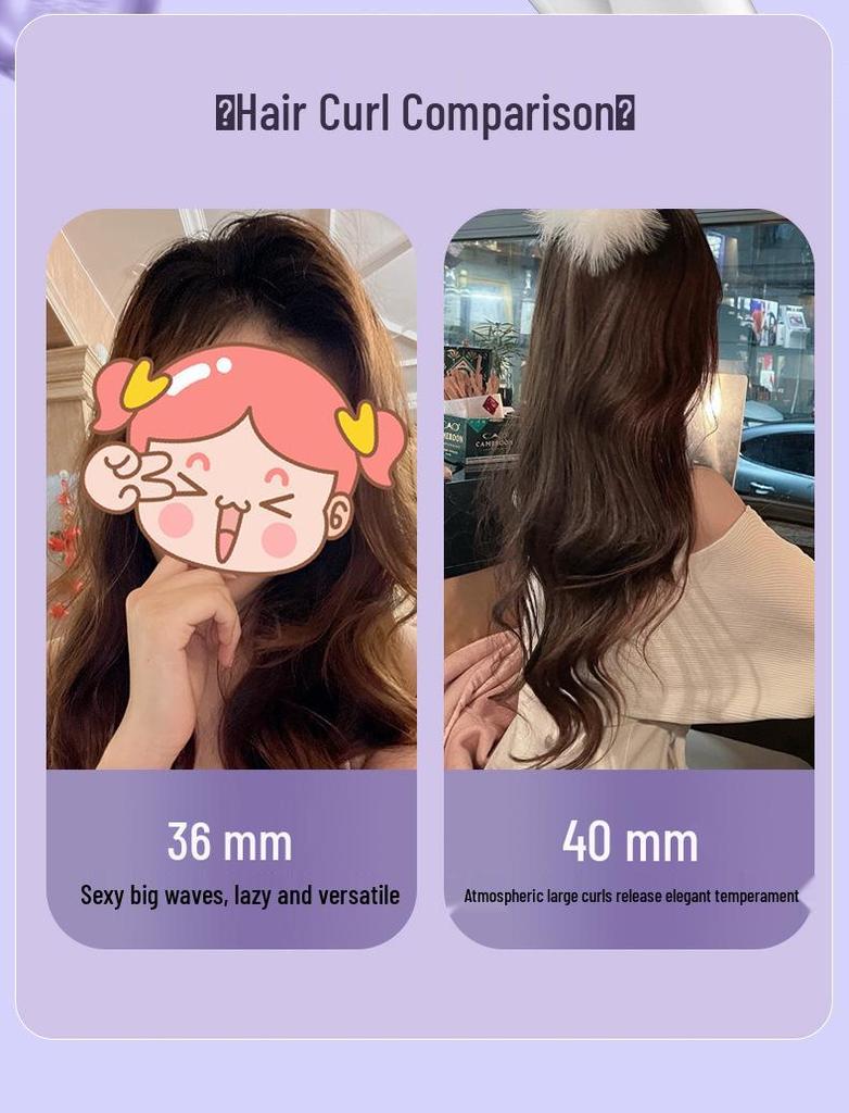 40-мм автоматическая вращающаяся плойка с отрицательными ионами - бережная укладка крупными волнами