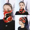 Women Thermal Hat Cycling Neck Warmer Lightweight Colorful Printing Headband High Elasticity Anti-slip Scarf Cold Warm Weather Headwear