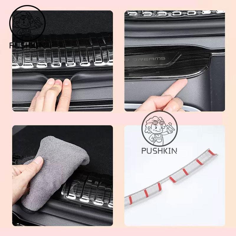 For BYD ATTO 2 Yuan UP YUAN PRO 2025 Auto Rear Bumper Foot Plate Trunk Door Sill Guard Protector Cover Car Rear Trunk Sill Cover