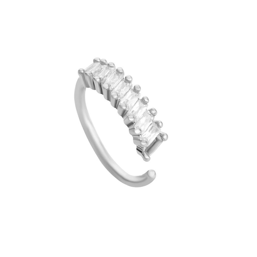 Кольцо для носа в виде листьев и цветов европейского и американского происхождения с бриллиантовой инкрустацией — элегантное, креативное, не требующее пирсинга.