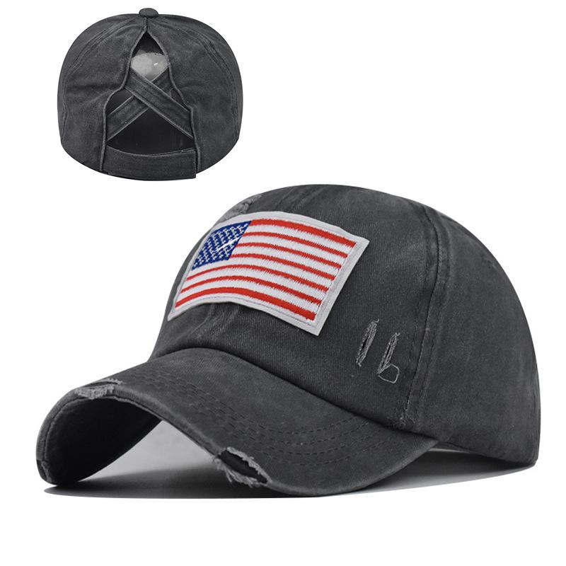 Бейсболка с национальным флагом 2021 года Кепка с перекрещенными волосами и загнутыми полями для международной торговли в стиле европейский и американский прилив Бейсболка с Днем независимости