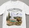 Yellowstone National Park Buffalo Tee | Geyser, Bison, Scenic Wilderness