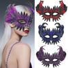 PU Leather Bird-beak Mask Black Halloween Mask Hot Owl Feather Mask Carnival
