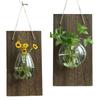 Vintage Wall Mount Glass Vase Creative Plant Flower Pots Aquarium Hydroponic Container  Hotel