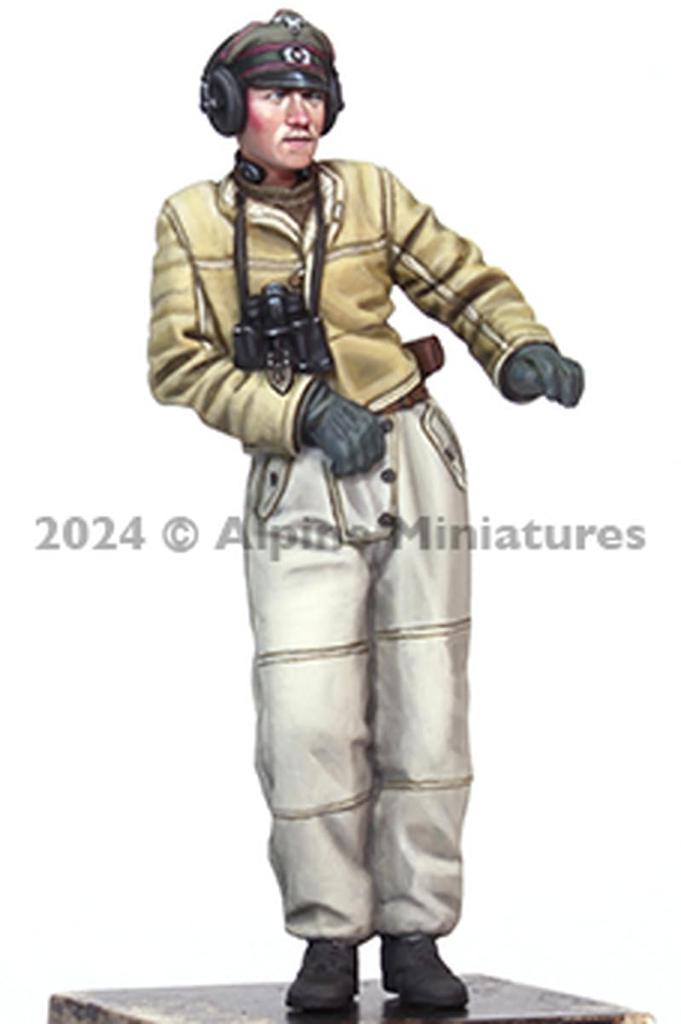 Alpine Miniatures Немецкий танковый командир, опирающийся на башню, смоляной набор AM35315 1/35