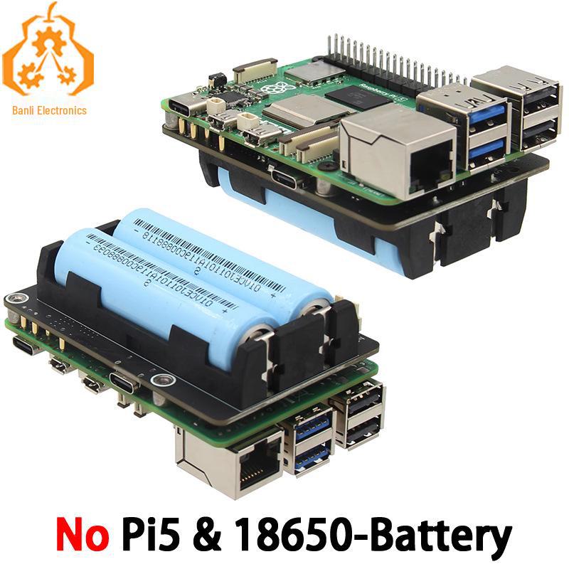 X1200 Raspberry Pi 5 UPS Expansion Board - 18650 Uninterruptible Power Supply Module