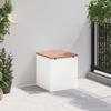 Garden Bench White 40 x 40 x 43 cm