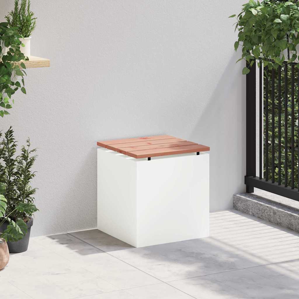 Garden Bench White 40 x 40 x 43 cm