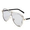 Oversized Hollow One-Piece Sunglasses Women Big Frame 2025 Luxury Brand Special-Shaped Sun Glasses For Ladies Eyewear Shades