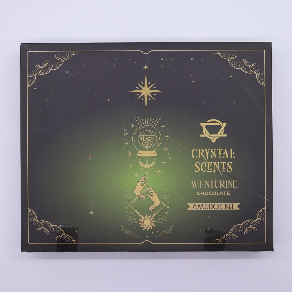 6x Aventurine Crystal Scents Smudge Incense – Chocolate