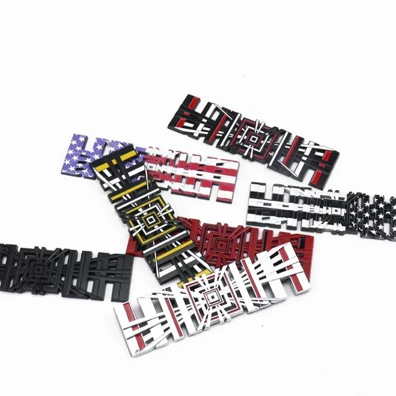 3D Metal Plaid Logo Rear Trunk Tailgate Emblem Sticker High Performance Version Badge Decals for Model 3 S X Y