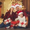 Реквизит для рождественской фотосессии Рождественская вязаная шапка для взрослых и детей Зимнее праздничное украшение для вечеринки Костюмный аксессуар
