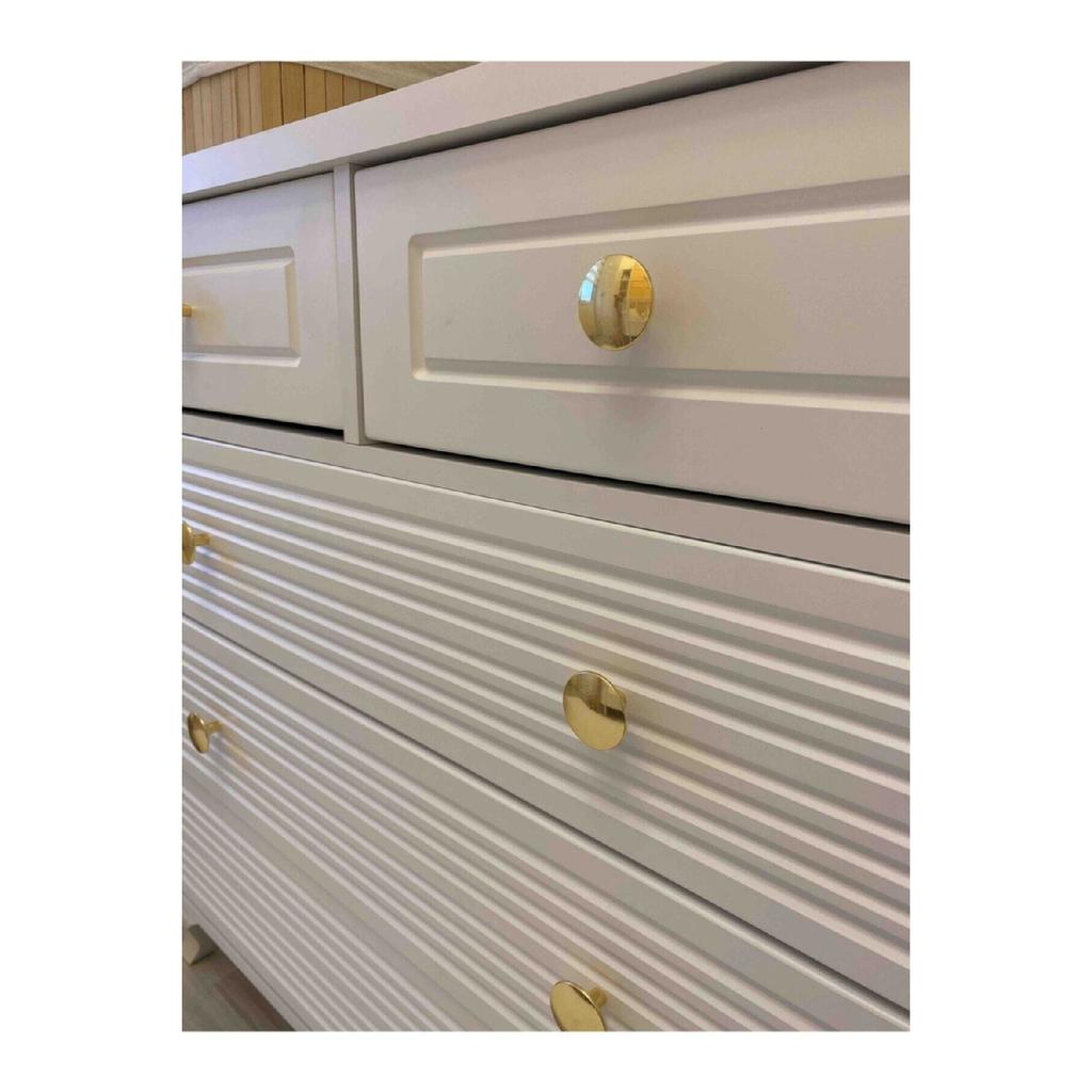 Грибовидная кнопка, золотисто-желтая мебель, ящик для гардероба, ручка шкафа с одним отверстием