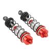 2Pcs RC Car Shock Absorber Aluminum Alloy Balancing Drive High Elasticity RC Front Shock Damper for ARRMA 1 7 1 8 Red